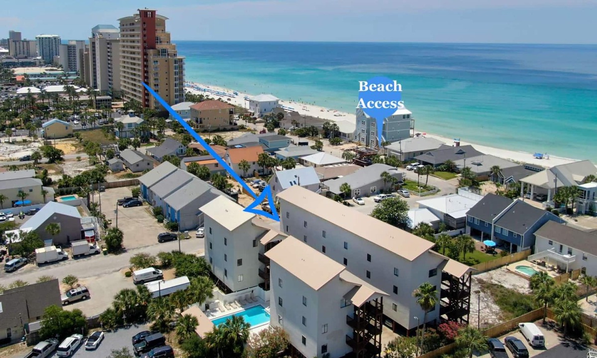 Holiday Beach Apartment | ☀️400ft to Beach-Pool- Budget Friendly-1BR Sandcastle Villas #24☀️