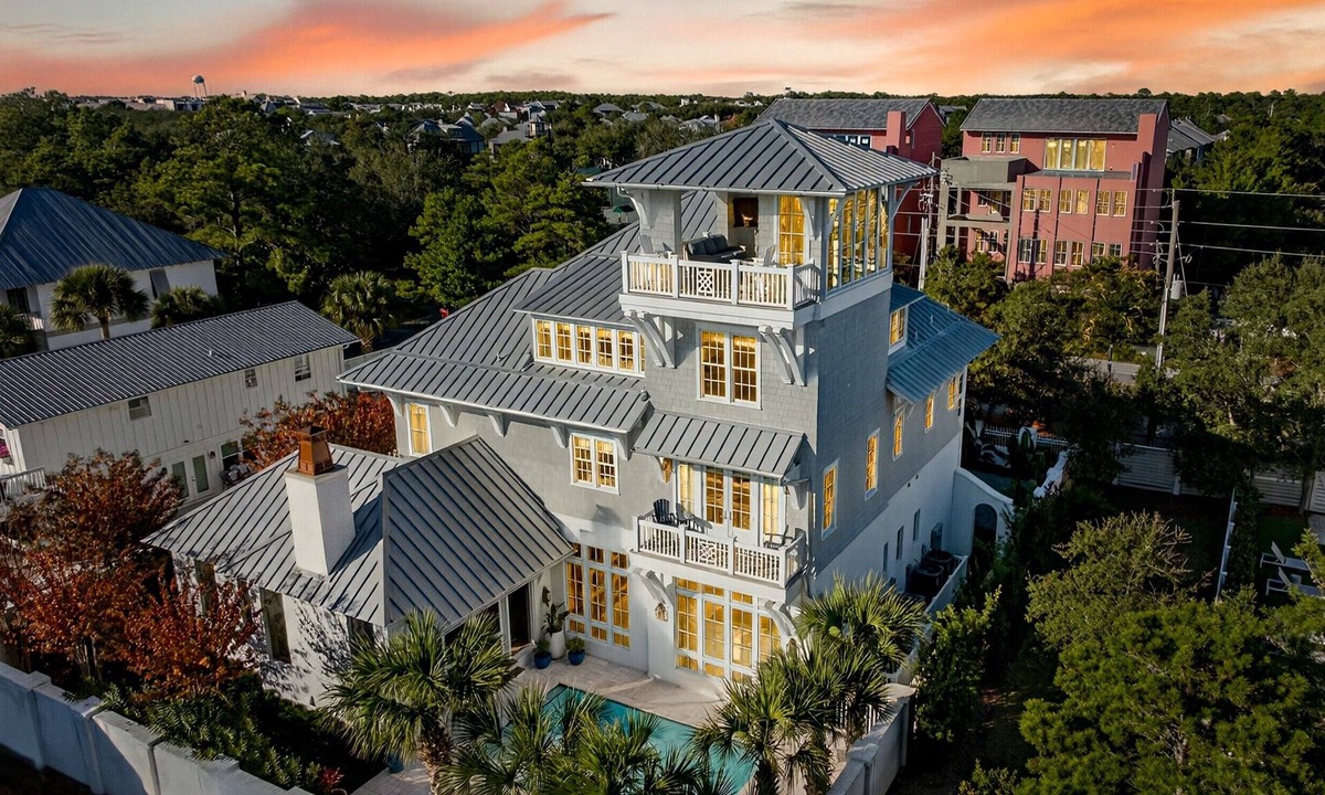 Inlet Beach House | 6BR Coastal Retreat with Golf Cart & Heated Pool!