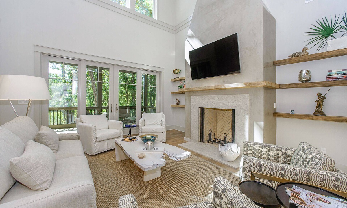 Grayton Beach House | Backyard Creek And Outdoor Kitchen- Jubilee Retreat By Royal Destinations