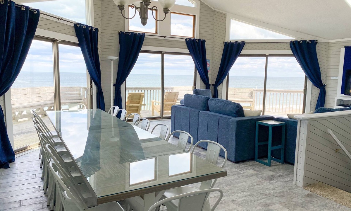South Nags Head House | Beach Renourishment Complete! Amazing Views! Large Oceanfront! 3 King Bedrooms!