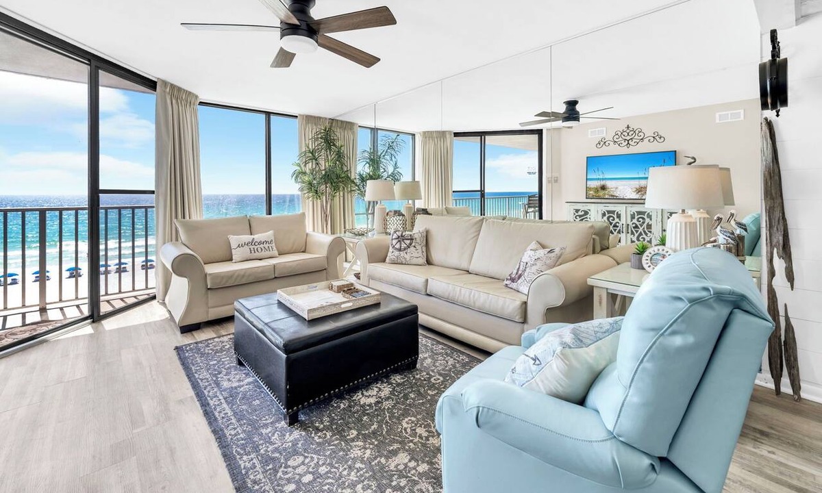 Panama City Beach Condo | Beachfront~Updated~Resort with Pools~Salty Kisses Windward at Edgewater403