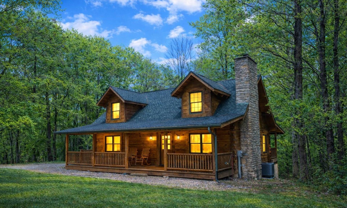 Rockbridge Cabin | Black Bear Hideaway: 5 BR, bear-themed, pet-friendly lodge for 14: Hocking Hills
