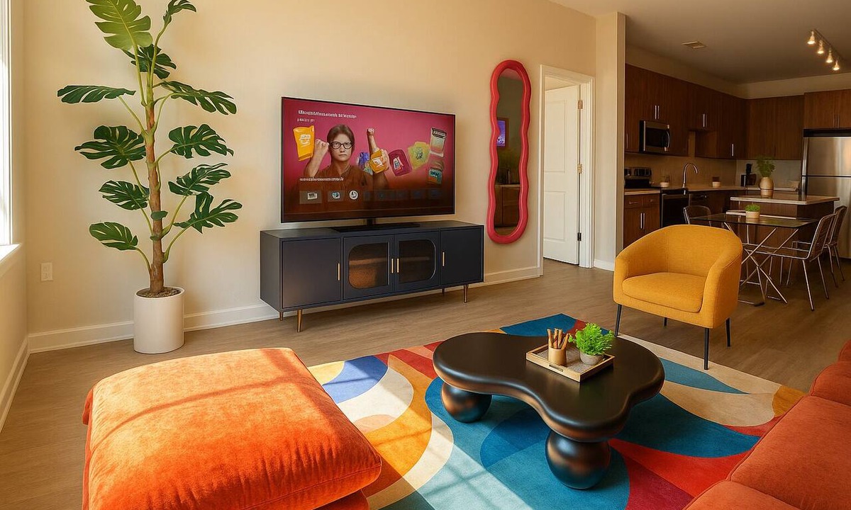 Fairfax Apartment | Colorful Designer 2BR with Pool & Gym