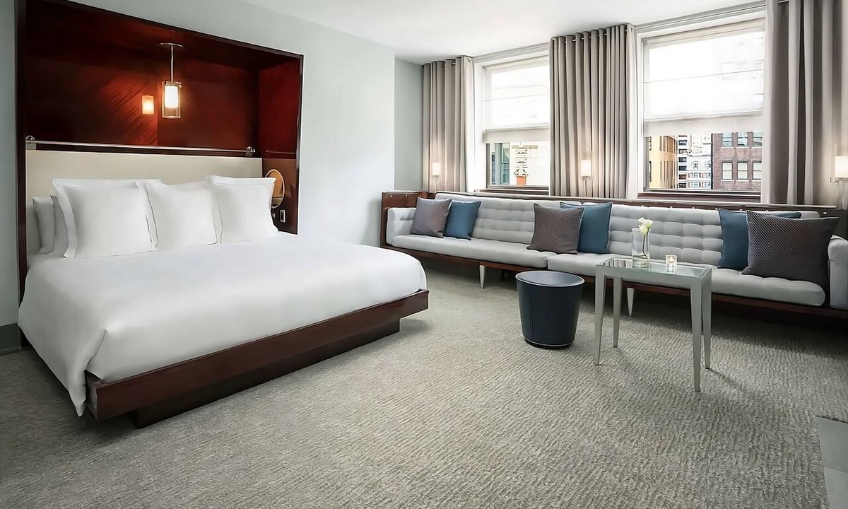 Central New York City Hotel | Deluxe One Queen Bed Accessible at Royalton New York, Pets Allowed!
