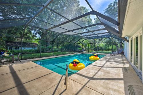 Bearss Plaza House | Game Room & Pool: Huge Lutz Family Retreat