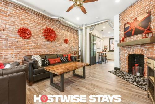 Lawrenceville House | HostWise Stays - Prime Location in Lawrenceville, Exposed Brick 2BR Home