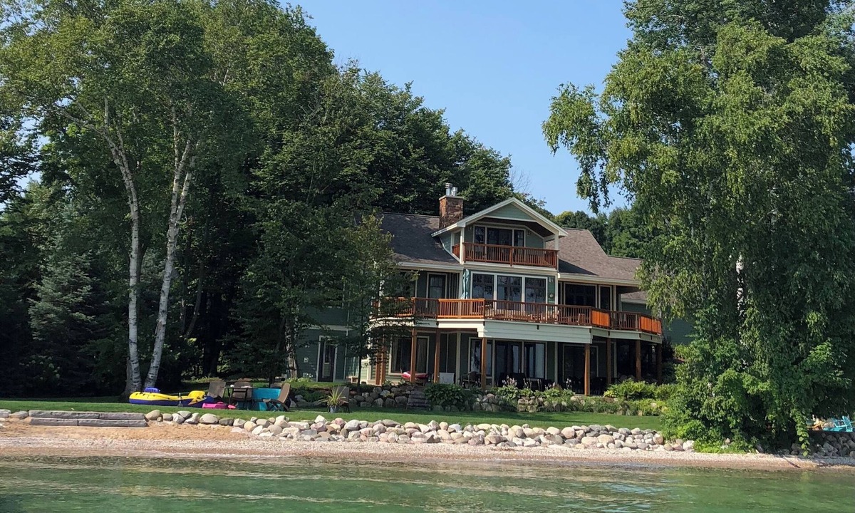 Rapid City Cottage | LAKE HOUSE on Beautiful TORCH LAKE - 175' of lakefront on 1.5 acres to enjoy!