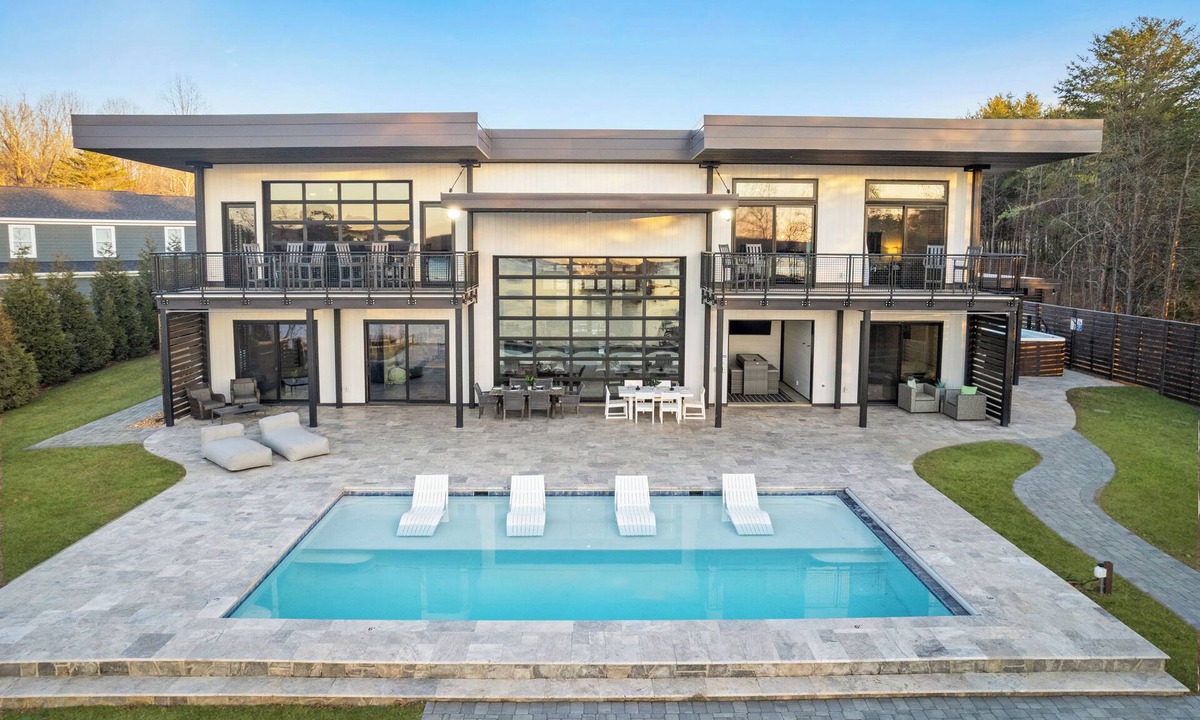 Bumpass Villa | Lakefront Luxury Villa w/Infinity Pool, Swim Spa