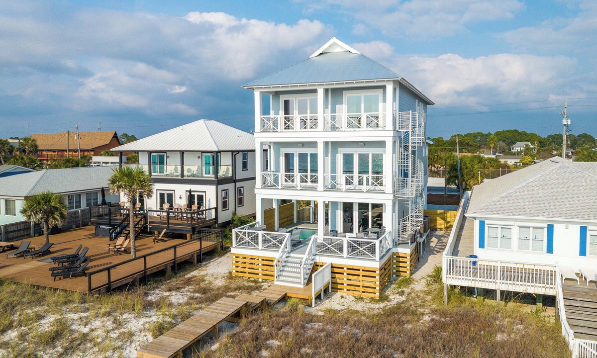 Panama City Beach House | New Listing! "Blue Water Beach House" Luxury Gulf Front Home w/Amazing Views!