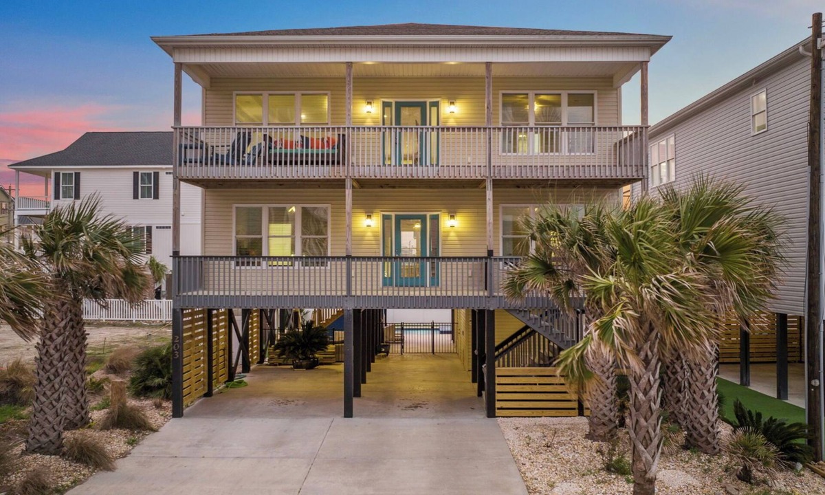 Cherry Grove Beach House | NEW LUXURY OCEAN VIEW - Heated Pool/Spa - Elevator - 100ft from Ocean