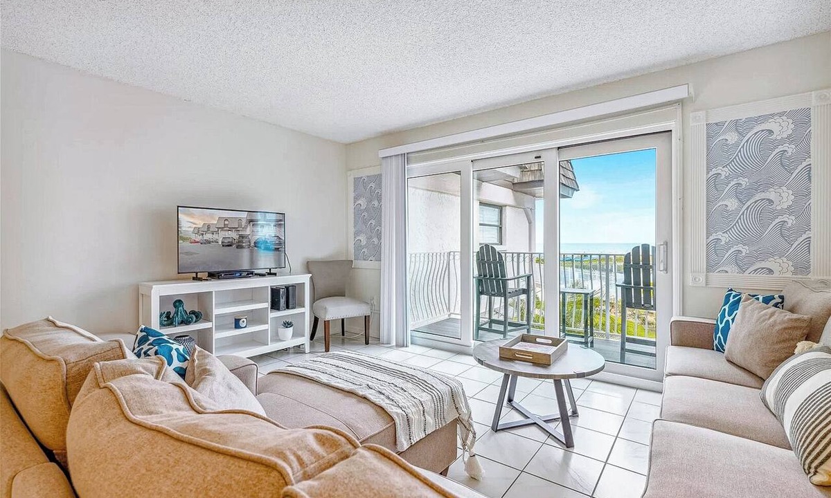 Avon By The Sea Condo | Ocean View Condo Close to the Pier on the Beach!