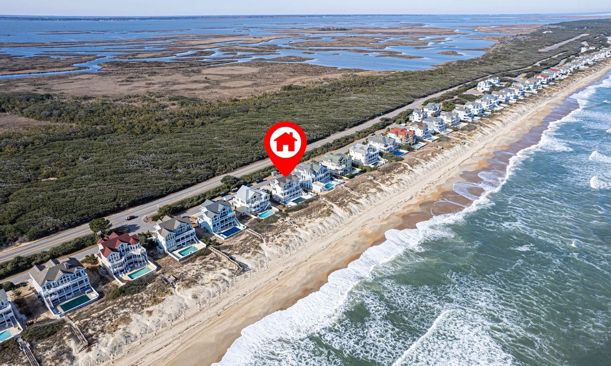 Pine Island House | Oceanfront, Game Room, Decks, Heated Pool, Hot Tub, Ocean Views, Fully Loaded