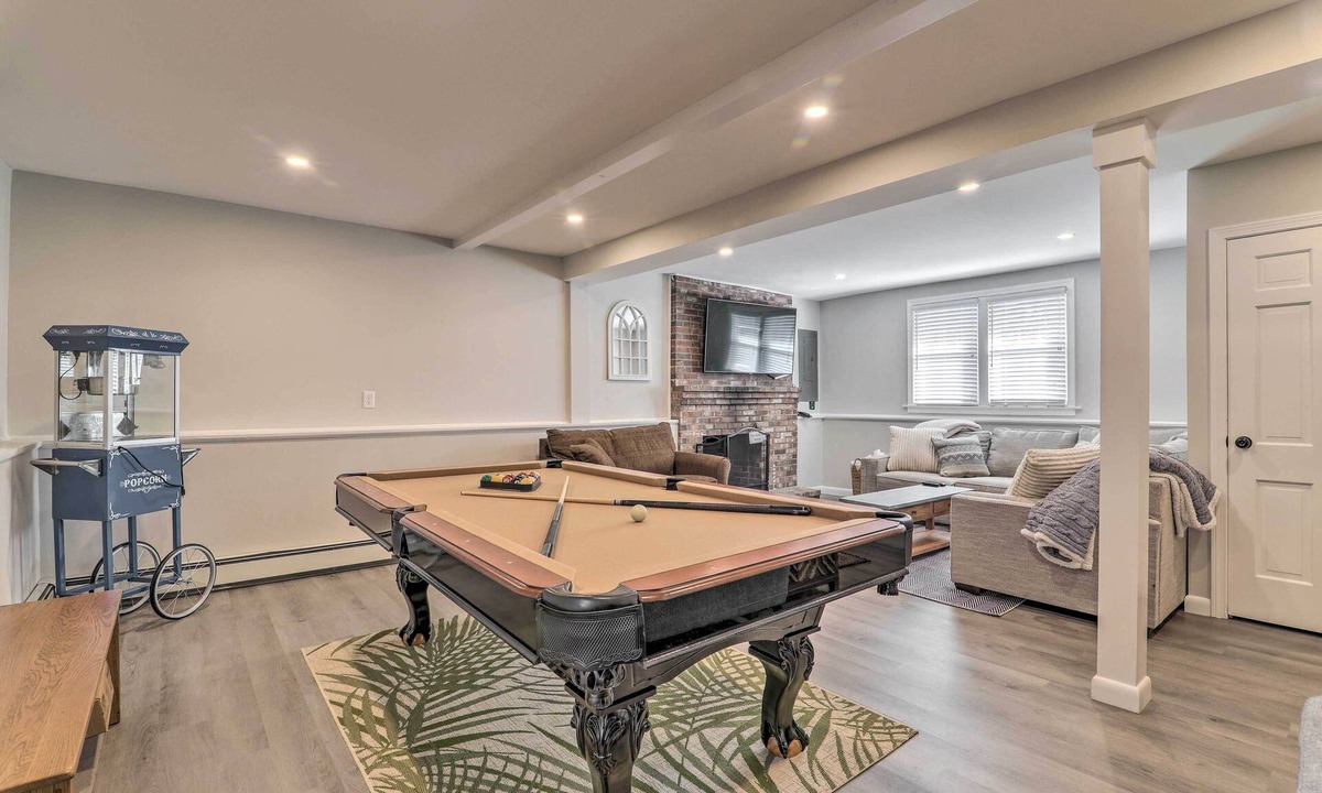 Hyannis House | Pool Table + Fire Pit: Wooded Hyannis Haven!
