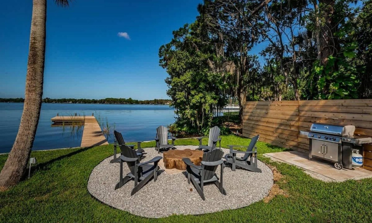 East Lake House | Reel Retreat, Lakefront Home with Hot Tub!