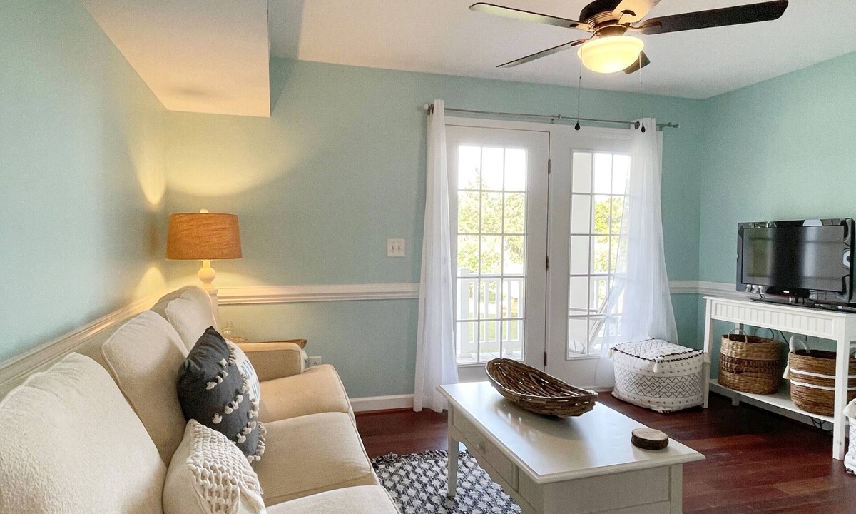 Ocracoke Condo | Rosemary Cottage; Two story condo with king bed