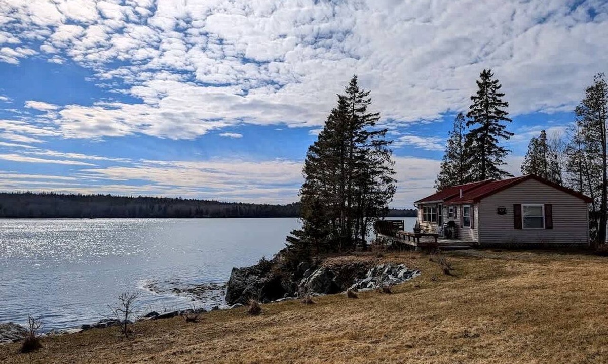 Hancock House | Rustic Waterfront Beach House with Private Beach, Fire Pit & Dock, Near Bar Harbor in Hancock, Maine