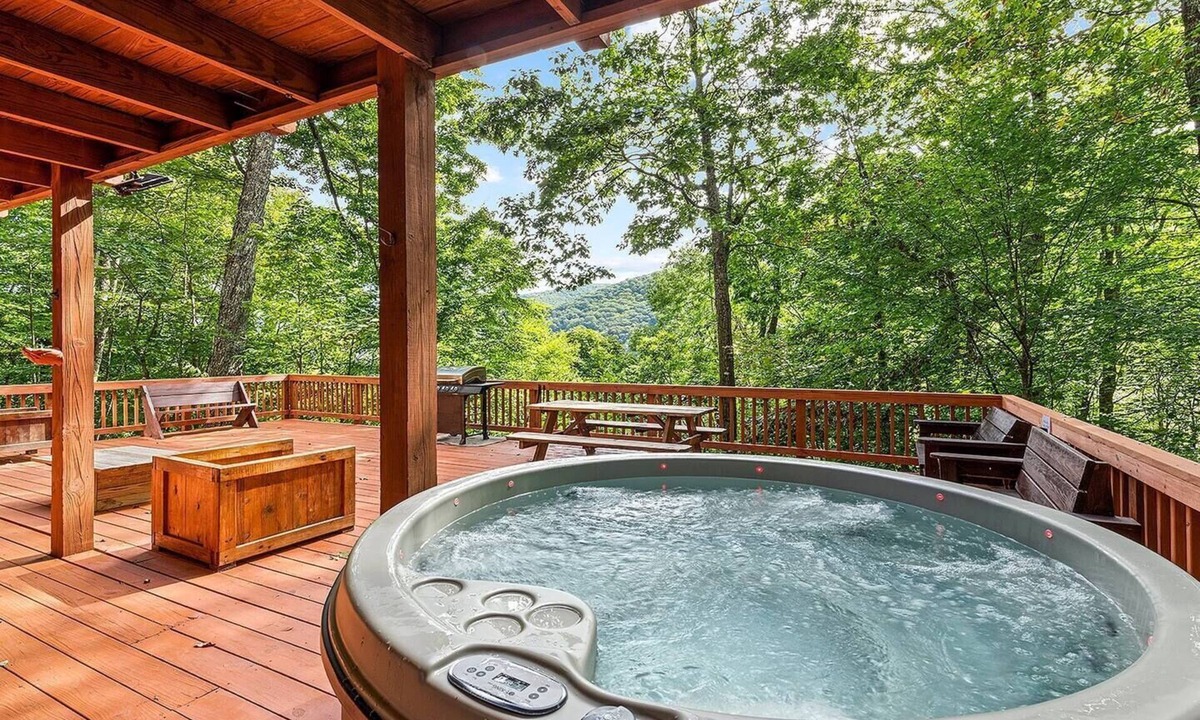 Maggie Valley House | Safe Haven-Hot Tub, Views, Family Friendly Retreat