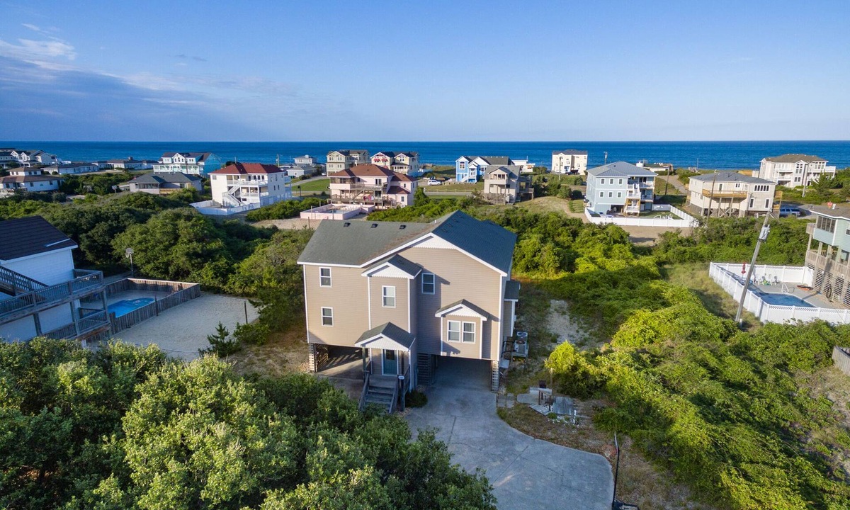Southern Shores House | Seagrove: Oceanside, Ocean Views, Private Pool & Spa, Short Walk to Beach