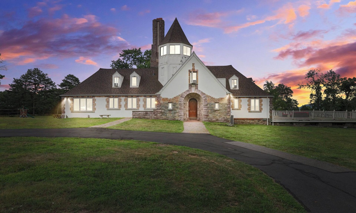 Mount Pocono House | Secluded Mountain Castle Swimming Pool - 50 Private Acres Breathtaking Views