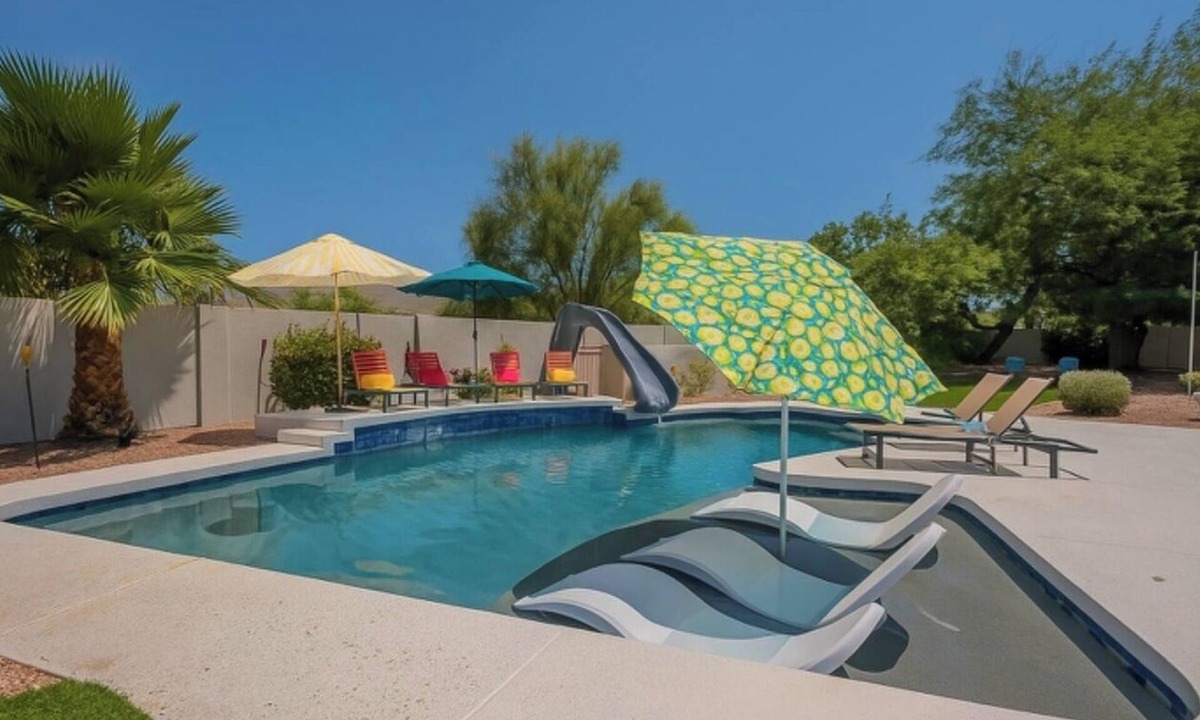 Central Scottsdale House | Stunning 7bed Oasis-Pickleball,Heated Pool, hot tub, waterslide