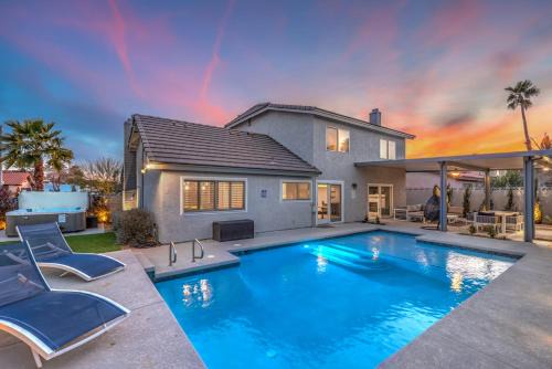 Green Valley North House | Sunset Swim, Luxury Vegas Villa with Pool, Hot Tub