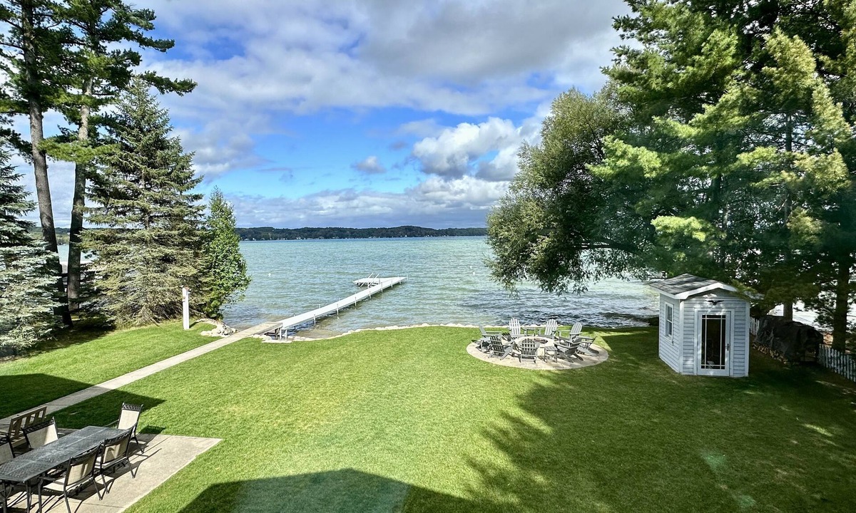 Rapid City House | Torch Lake Waterfront-crystal clear water, huge dock, shallow sandy walk-out