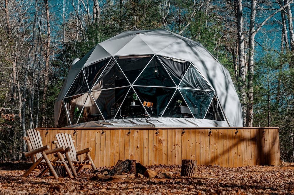 Traphill Cabin | Unplug and Unwind in a Modern Dome with Firelight Evenings and Starry Skies in Traphill, North Carolina