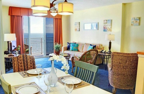 Seabreeze Historic District Resort | 2Bed 2Bath Sleeps 8 Wyndham Ocean Walk Full Kitchen Balcony Oceanfront View