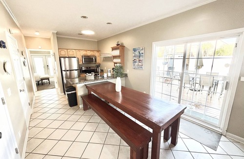 Thomas Drive House | 4 BR 3 BA Beach House Sleeps 10 w/HEATED POOL, Steps to Beach!