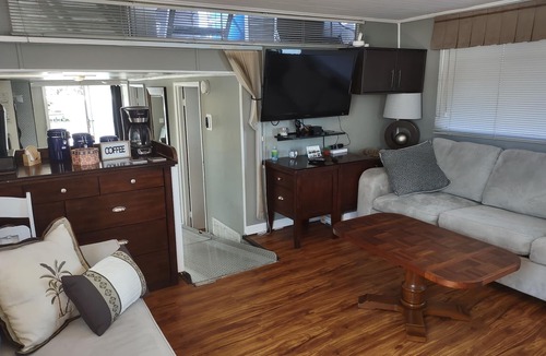 North Fort Myers Boat Rental | 65' Yacht Escape on Private Canal. Fish & Kayak. Support InclusiveInc.org