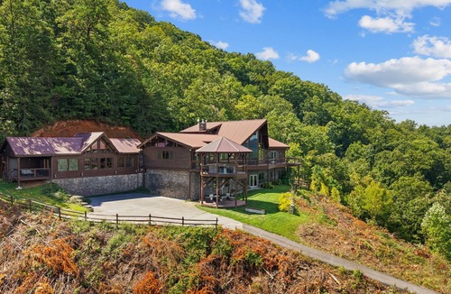 Wears Valley Cabin | 7,000 SqFt Lodge | Indoor Pool, Home Theater, Pub + Mountain Views