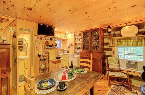 Tannersville Cabin | 9 Mi to Creeper Trail: Woodsy Abingdon Cabin