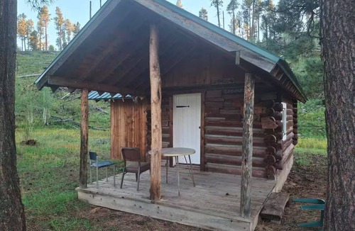 Blue Cabin | A peaceful setting for guests to relax and unwind.