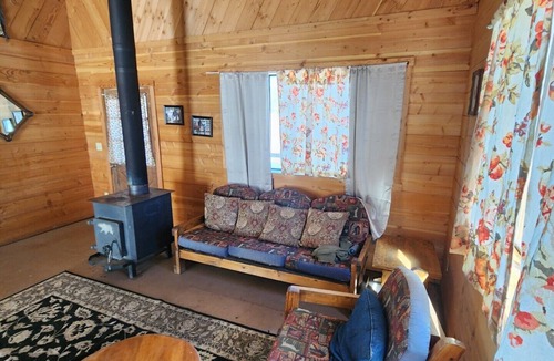 Blue Cabin | A peaceful setting for guests to relax and unwind.