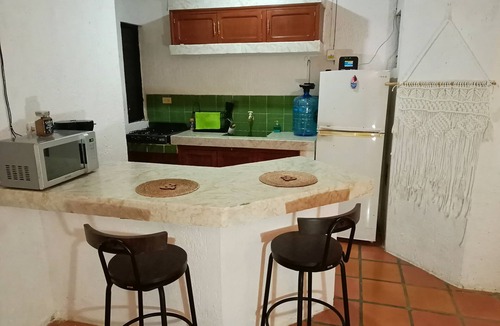 Colonia 10 De Abril Apartment | Accommodation decorated in rustic farmhouse style offers harmony and comfort.