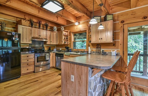 Old Fort Cabin | 'Bair' Necessities Cabin w Hot Tub and Firepit