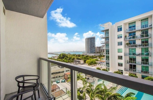 Northeast Miami Condo | Bay & Pool Views Beautiful Studio-Miami Design Dst
