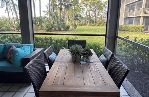 Bonita Bay Condo | Beach access, newly renovated living room and bedrooms, and all new furniture.