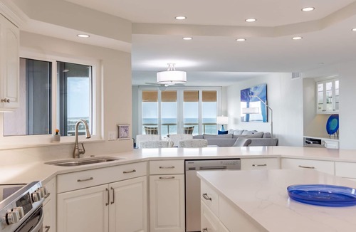 Sand Key Condo | Beachfront w/Water Views From Every Room! Steps to Pool, Beach, Resort Amenities