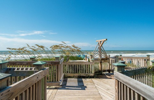 Pine Knoll Shores Condo | Beachwalk 115 - Pine Knoll Shores Oceanfront Condo! Steps to beach. Sleeps 8!