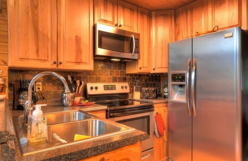 Stecoah Cabin | Beautiful, pet friendly secluded cabin with fire place and hot tub.