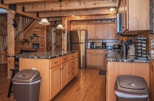 Rockbridge Cabin | Black Bear Hideaway: 5 BR, bear-themed, pet-friendly lodge for 14: Hocking Hills