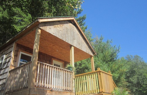 Mountain City Cabin | Cabin built for two! A cozy space designed to compliment the details.