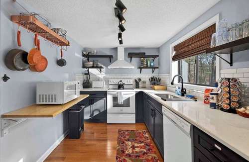 The Woods Ski Chalet | Cabin w Fire Pit, Hot Tub, Screened Porch & More