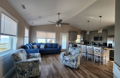 Frisco House | Canal front home with gorgeous sound views. 3 bedroom 2.5 bathrooms.