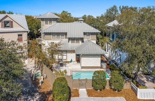 Rosemary Beach House | Captain Jack Cottage - Private Heated Pool, Bikes, 5 Min Walk to the Beach