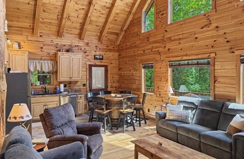 Farmville Cabin | Cedar Ridge Cabin | Hot Tub + Fire + Trail Access