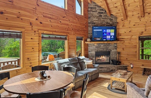 Farmville Cabin | Cedar Ridge Cabin | Hot Tub + Fire + Trail Access