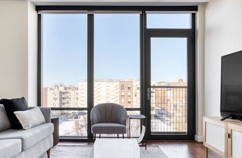 Columbia Heights Apartment | Charming 14th St 1BR w/ Gym, W/D & Lounge, walk to Metro, by Blueground