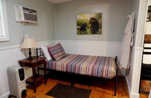 Ellijay Cabin | Charming 2-bedroom POND NOOK cabin at Mulberry Gap with AC, WiFi, & Kitchenette!